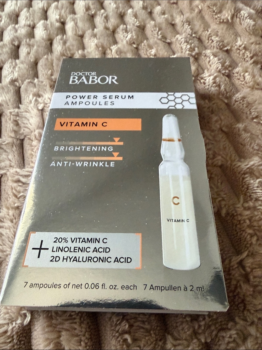 Doctor Babor Vitamin C Brightening Power Serum Ampoules - White/Gold